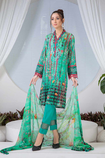 Bonanza Satrangi Rsr223p63 Green Eid Prints 2022 Online Shopping
